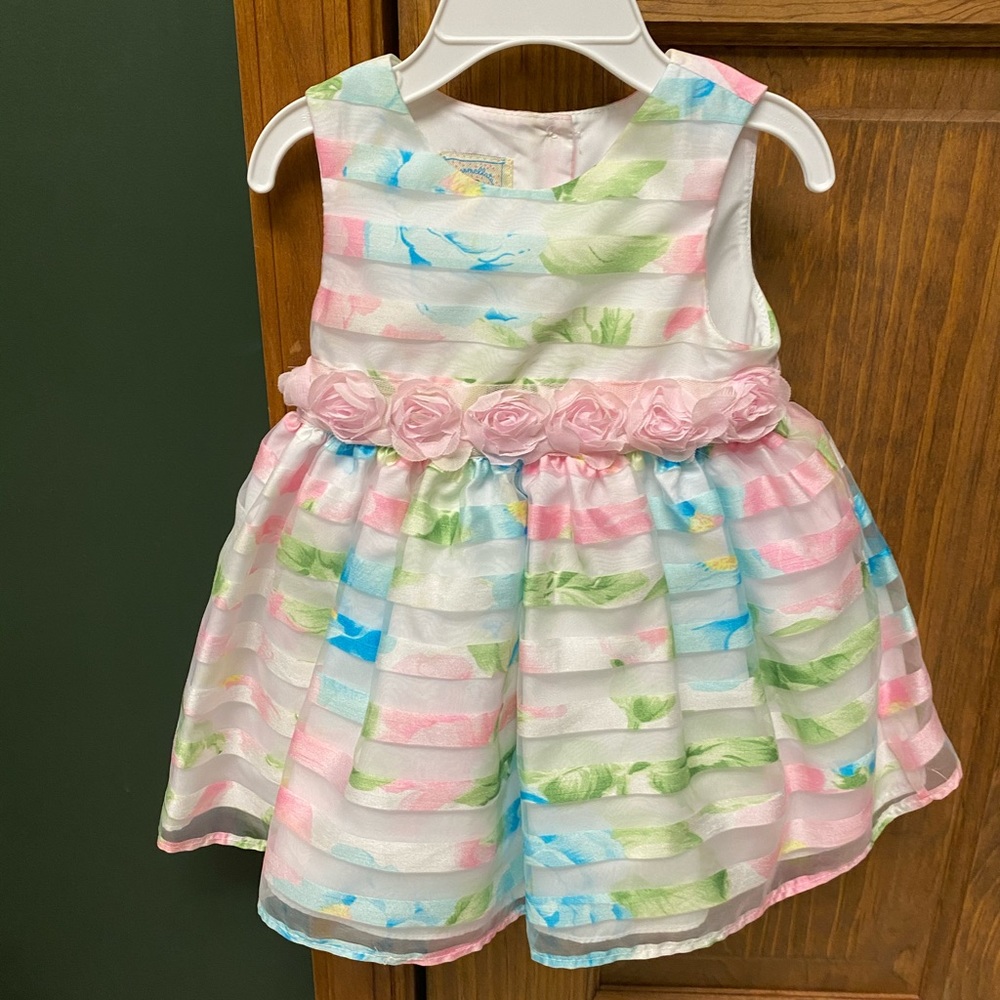 Toddler multi color pastel dress